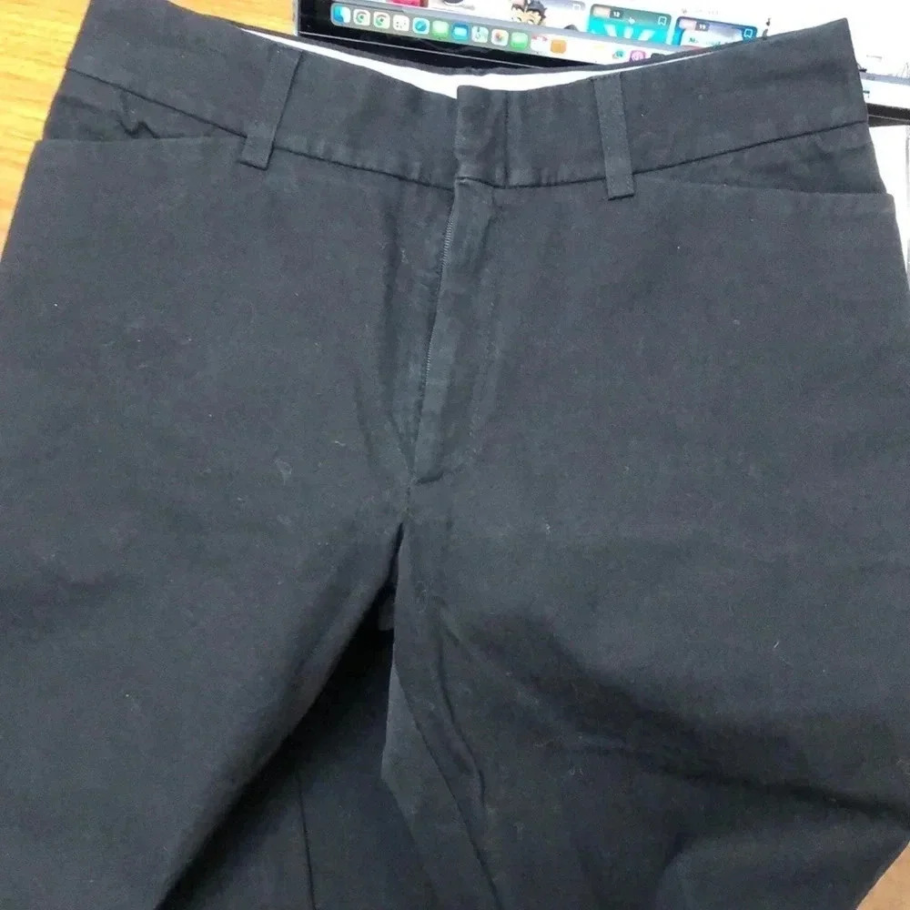 Banana Republic Chino Black Pants Stretch Size 2 L